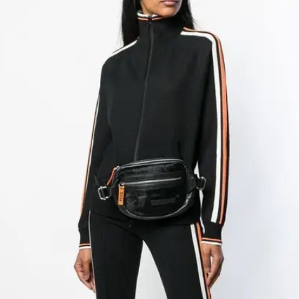 PRANA Breathe Full Zip Athletic Side Striped Jacket